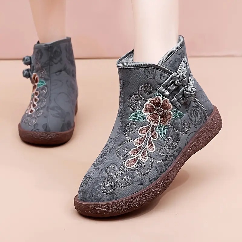 Winter Warm Fleece-Lined Ankle Boots