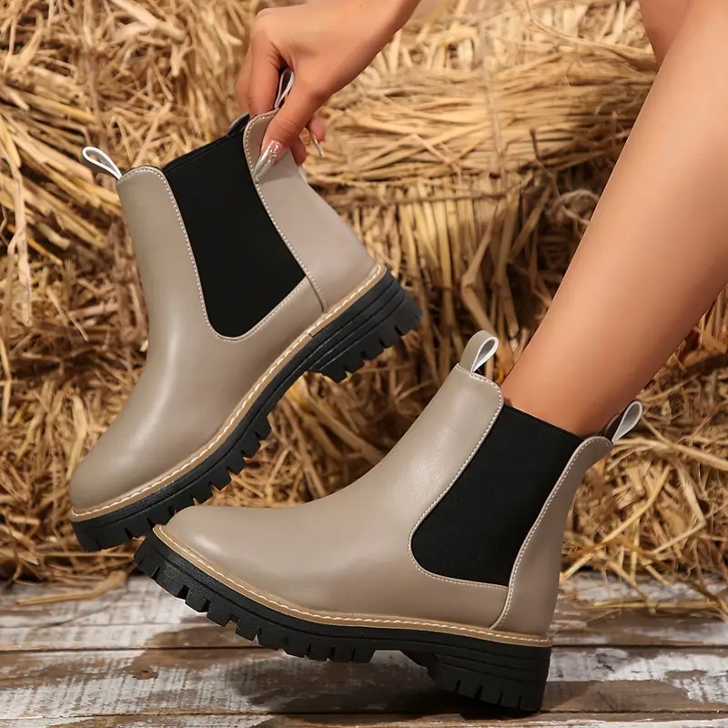 Women's Chunky Chelsea Ankle Boots