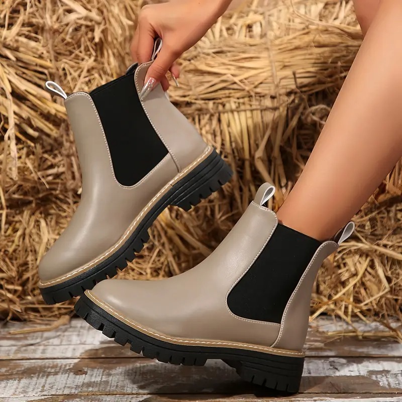 Women's Chunky Chelsea Ankle Boots