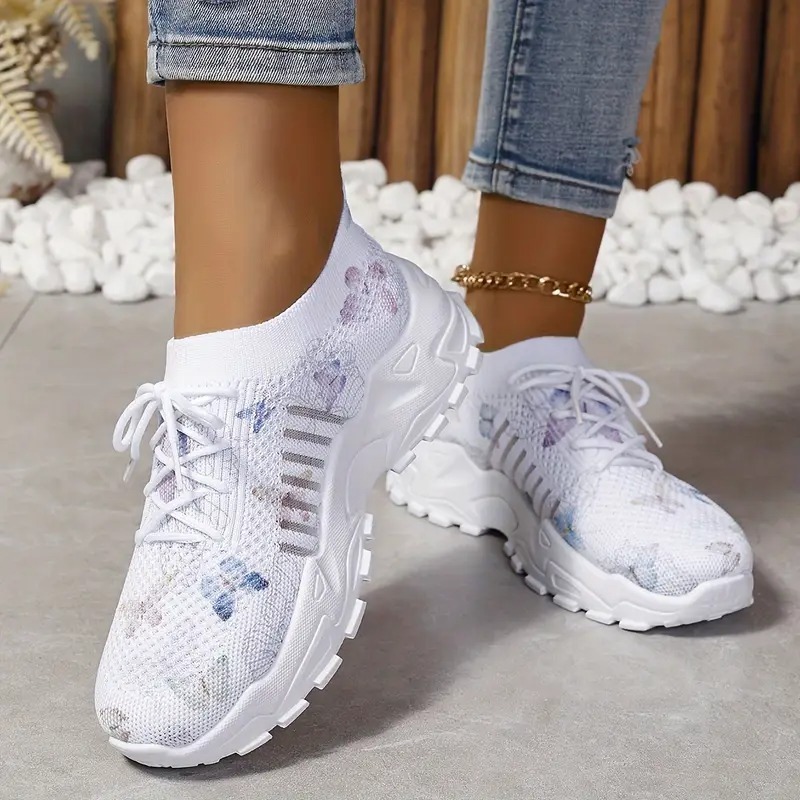 Women's Butterfly Pattern Sneakers