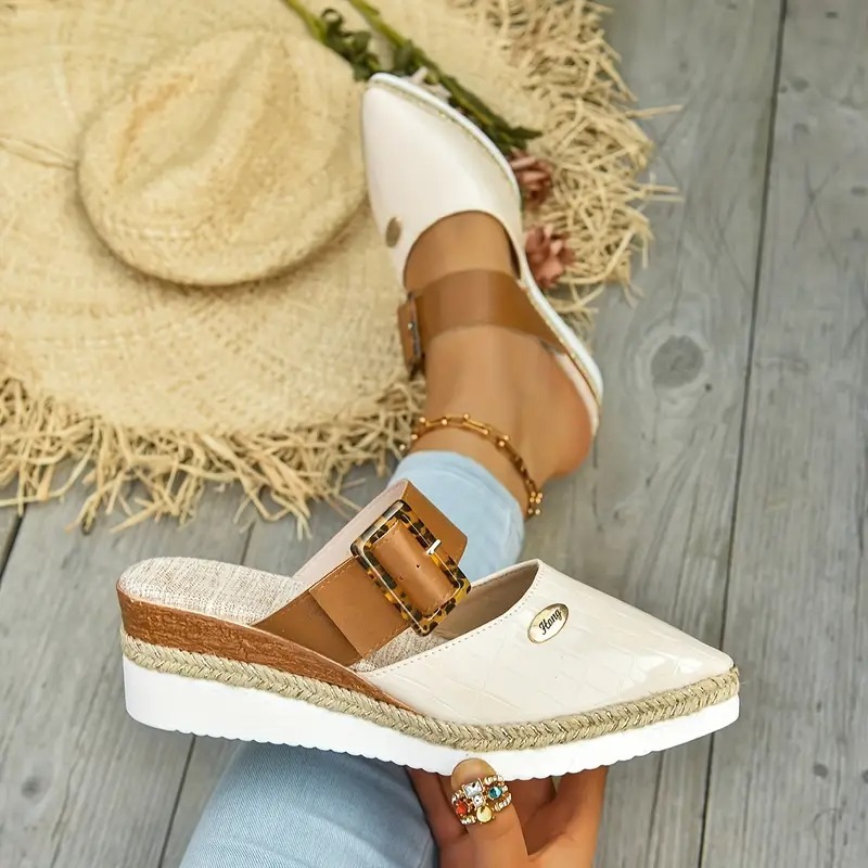 Women's Retro Adjustable Mule Shoes