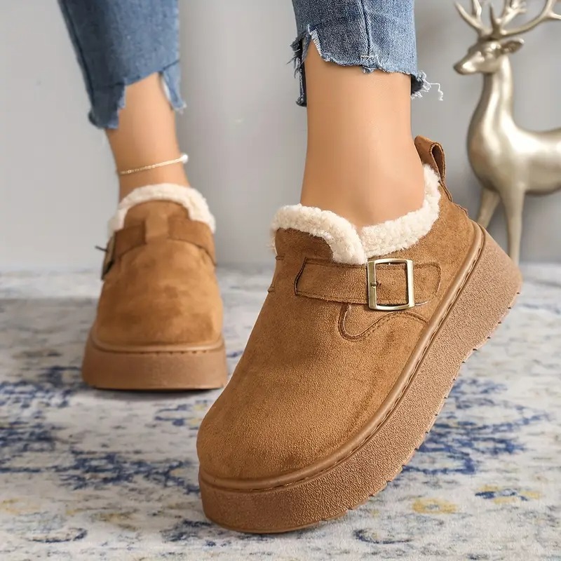 Women's Fleece Lined Platform Snow Boots