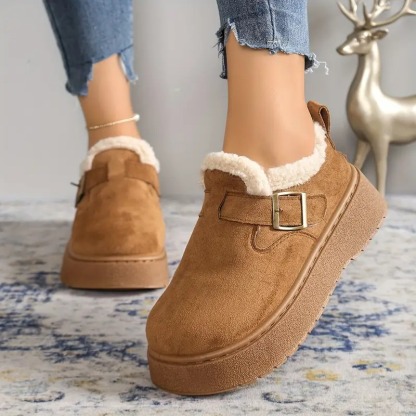 Women's Fleece Lined Platform Snow Boots