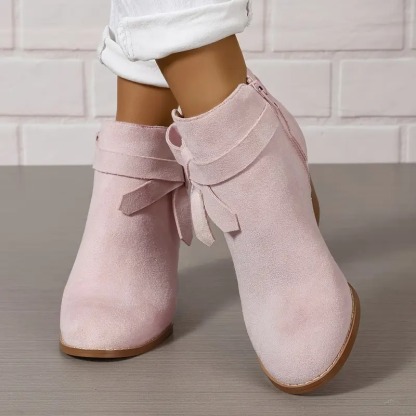 Women's Zipper Closure Ankle Boots