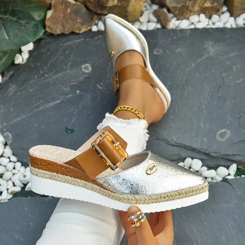 Women's Retro Adjustable Mule Shoes