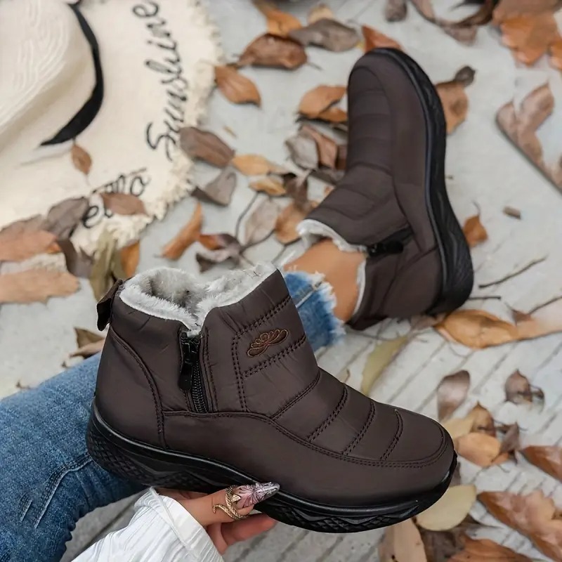 Women's Fashion Non-Slip Plush-Lined Boots