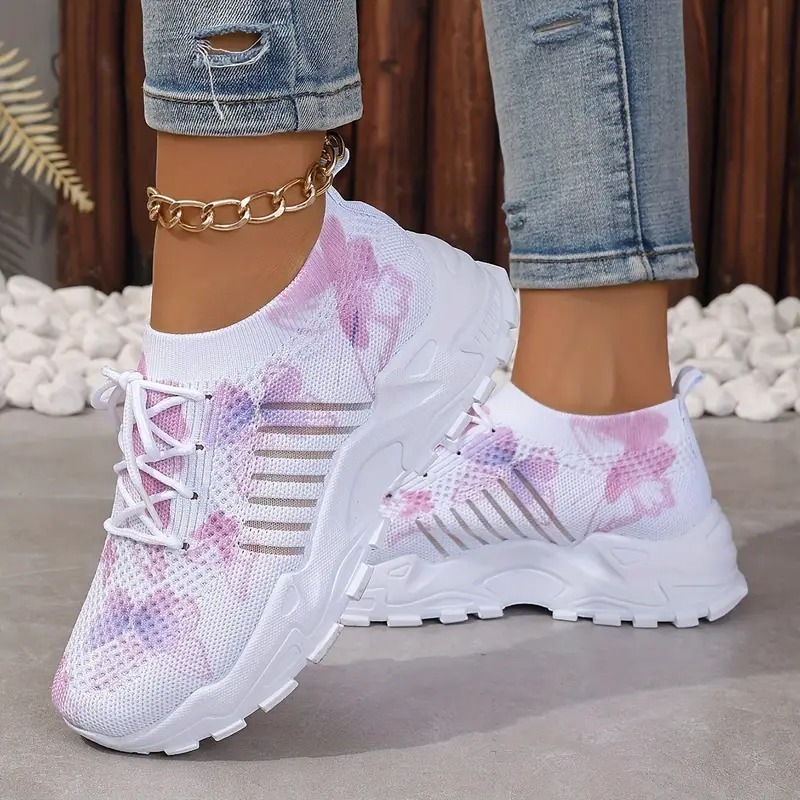 Women's Butterfly Pattern Sneakers