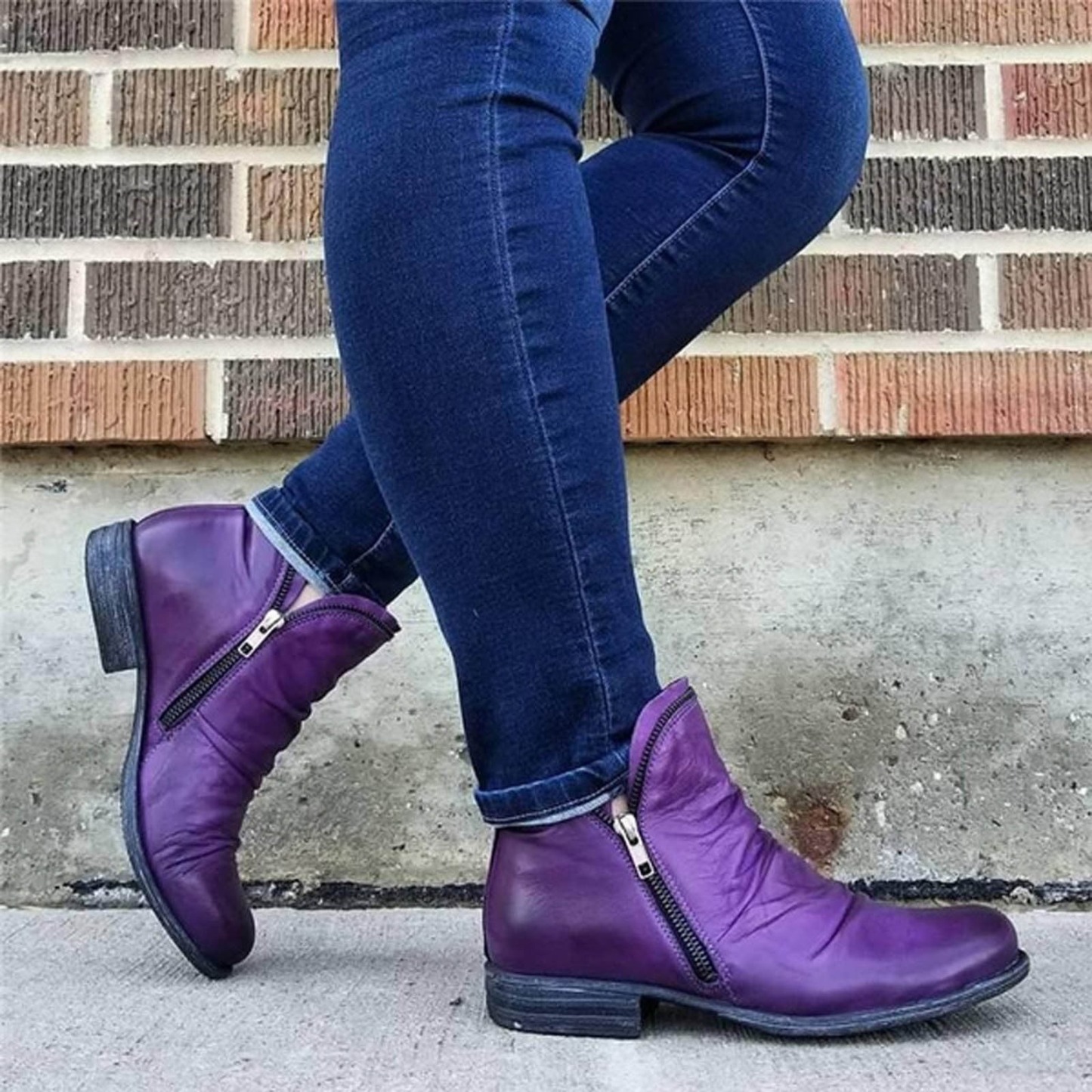 Women's Classic Double-Zip Ankle Boots
