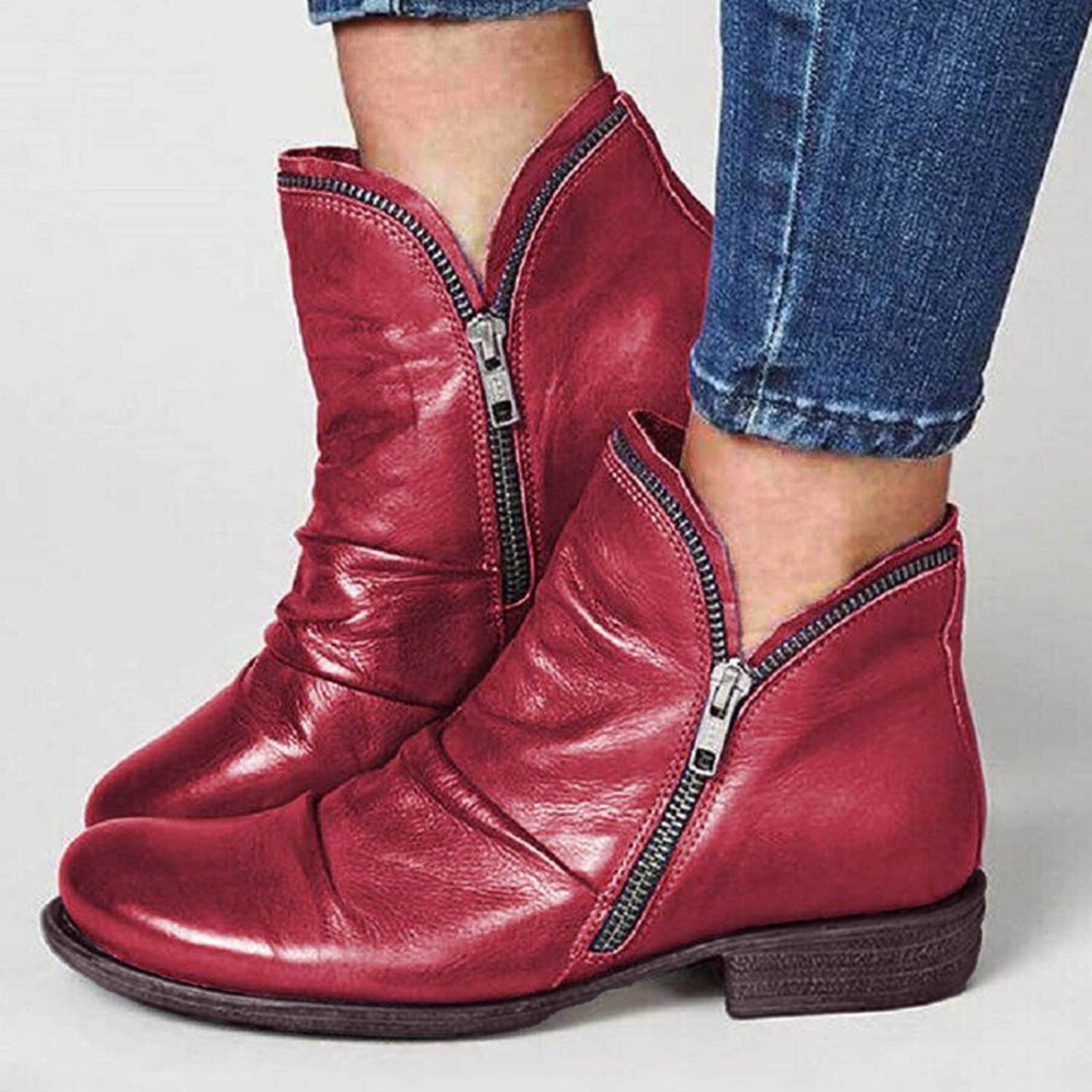 Women's Classic Double-Zip Ankle Boots