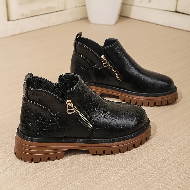Women's Zipper Closure Ankle Boots