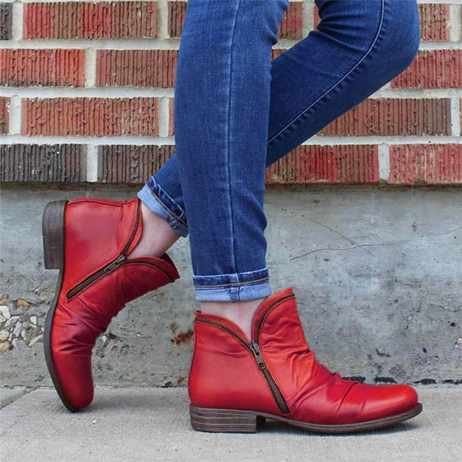 Women's Classic Double-Zip Ankle Boots