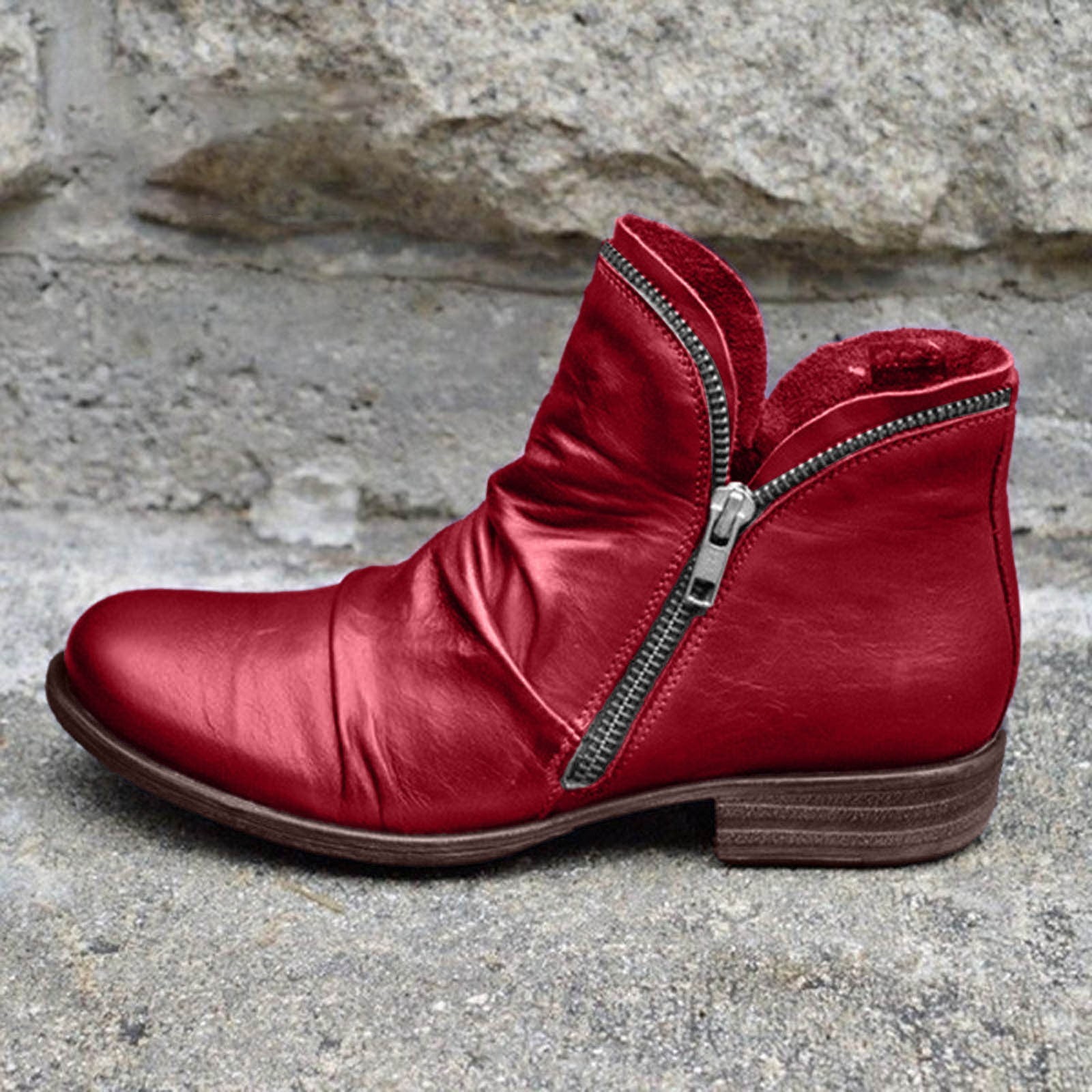 Women's Classic Double-Zip Ankle Boots