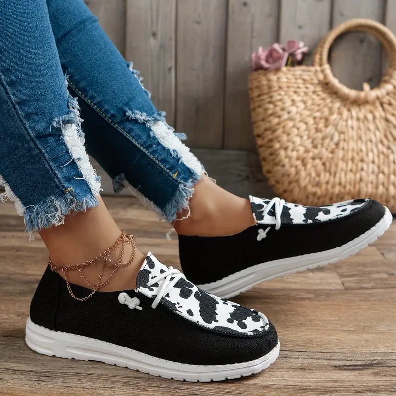 Women's Lace Up Canvas Loafer