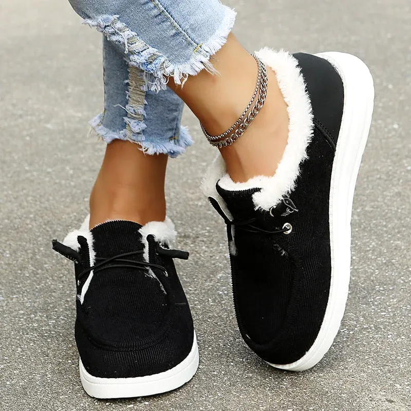 Womens Winter Cozy Comfort Fleece Boots