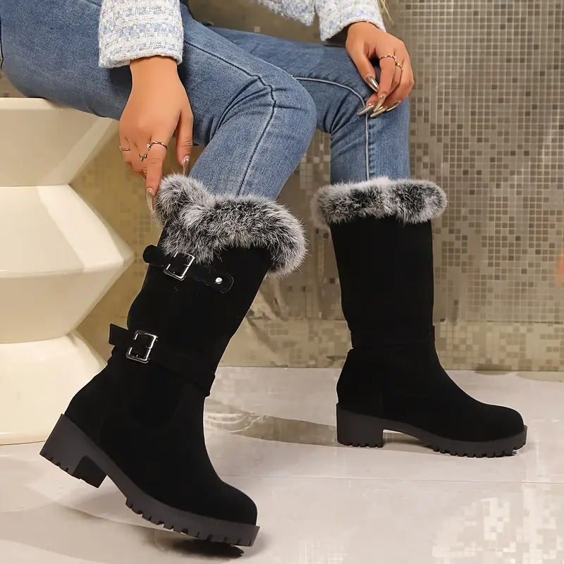 Cozy Faux Fur Lined Snow Boots