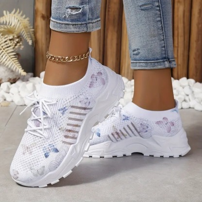 Women's Butterfly Pattern Sneakers