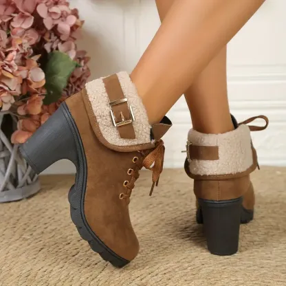 Women's Winter Fleece Ankle Booties