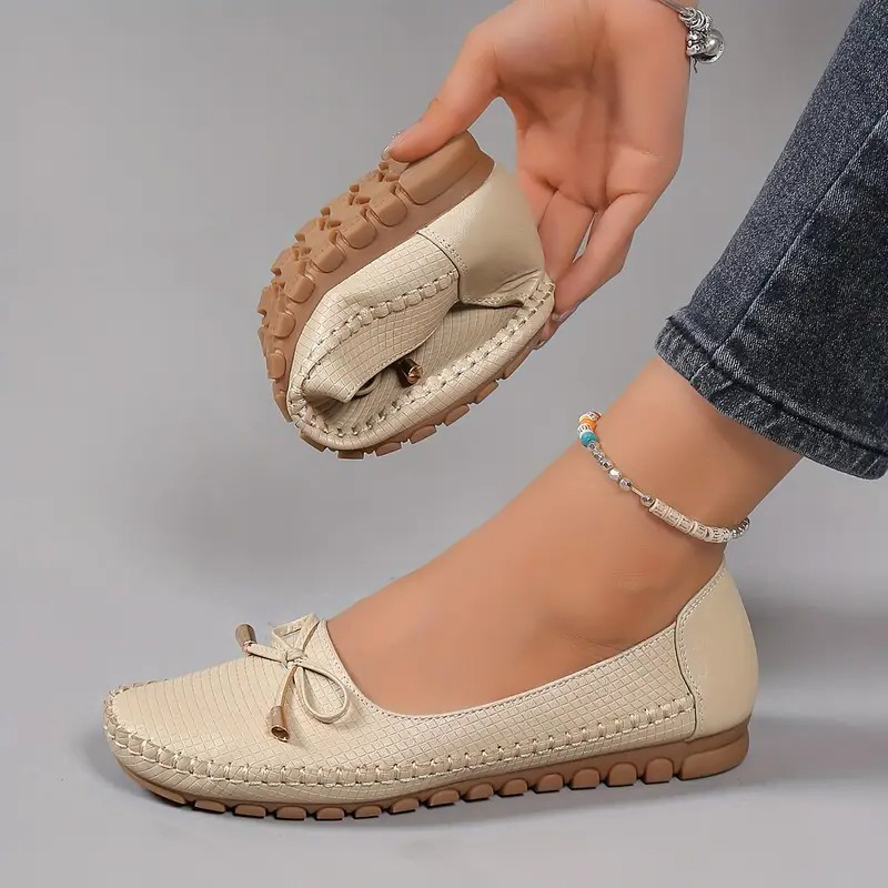 Women's Bow Flat Soft Sole Loafers