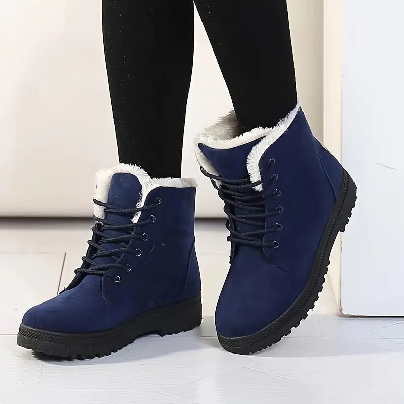 Women's Warm Lace-Up Ankle Boots
