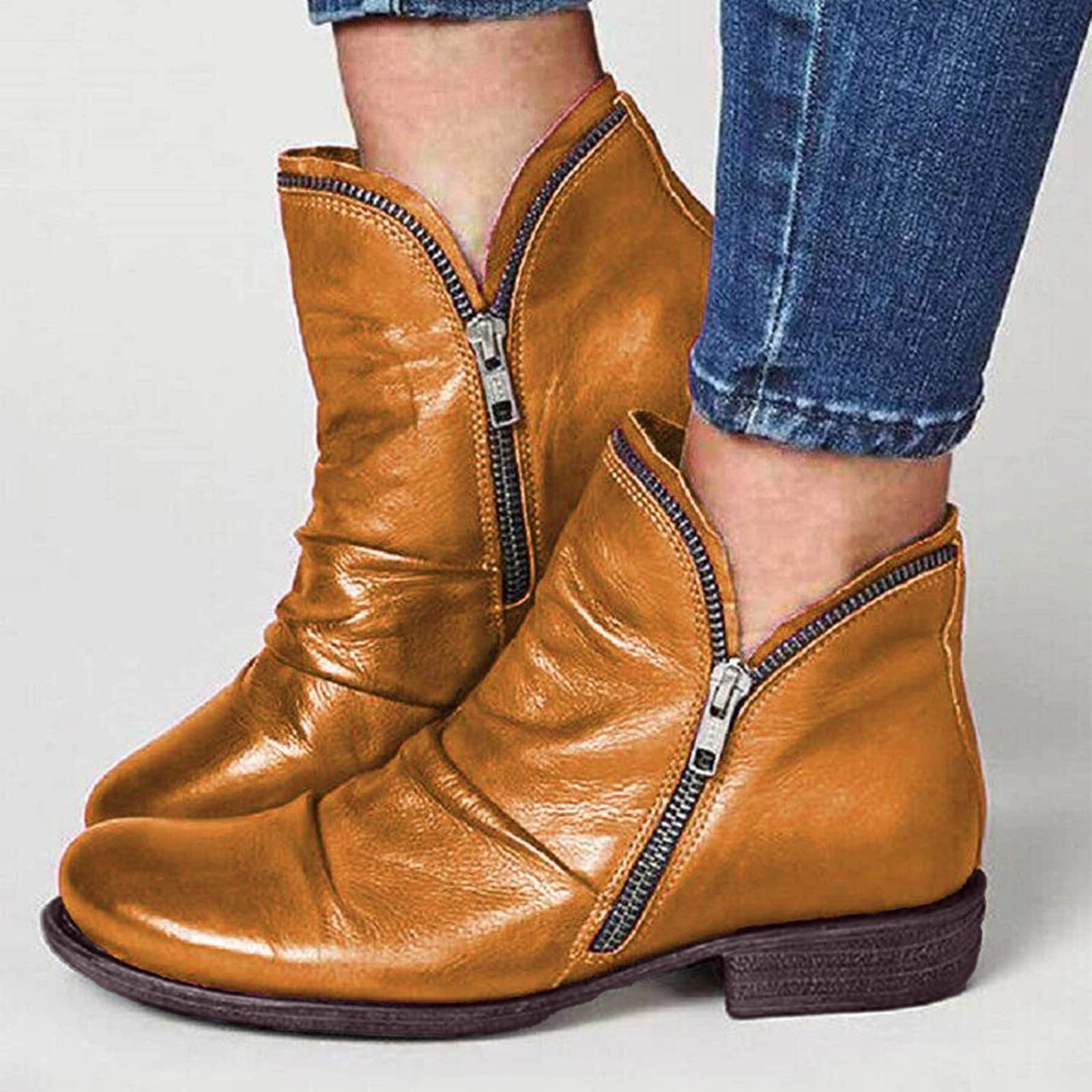 Women's Classic Double-Zip Ankle Boots