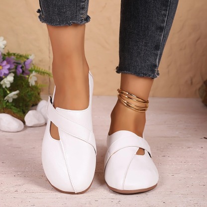 Women's Leather Velcro Comfort Shoes