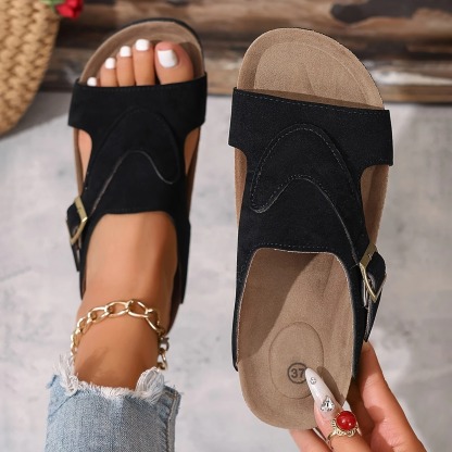 Non-Slip Cork Slide Sandals