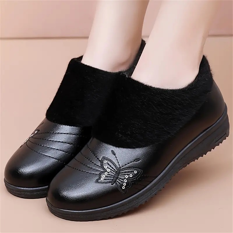 Cozy & Warm Women's Slip-On Booties