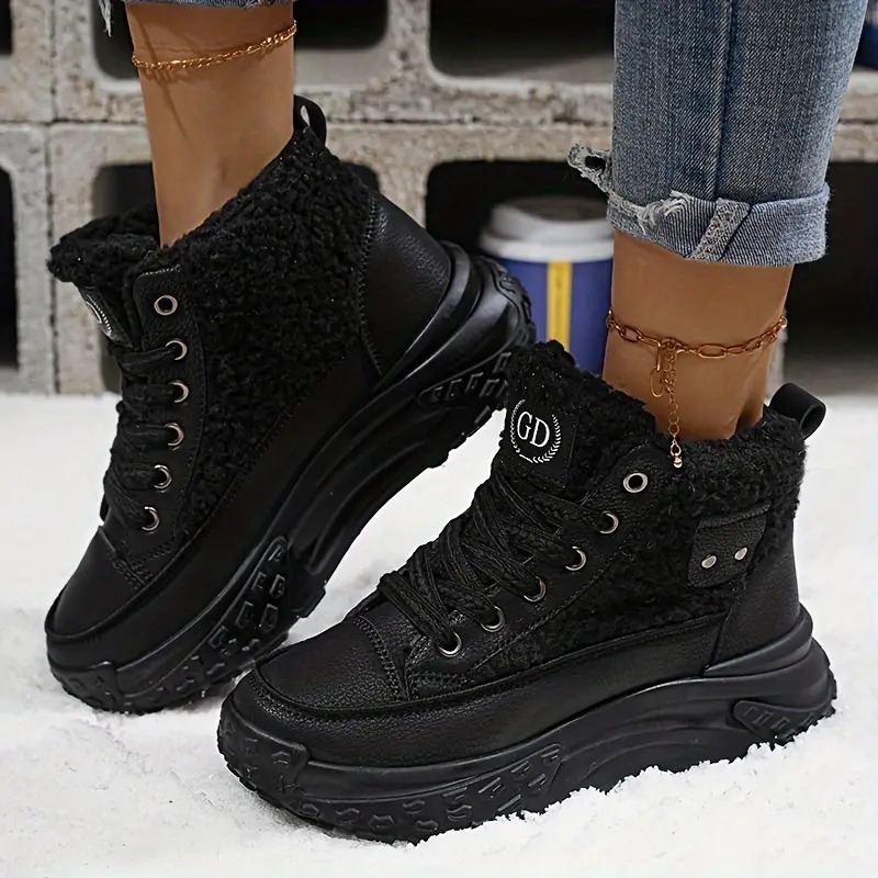 Cozy Fleece-Lined Winter Snow Boots
