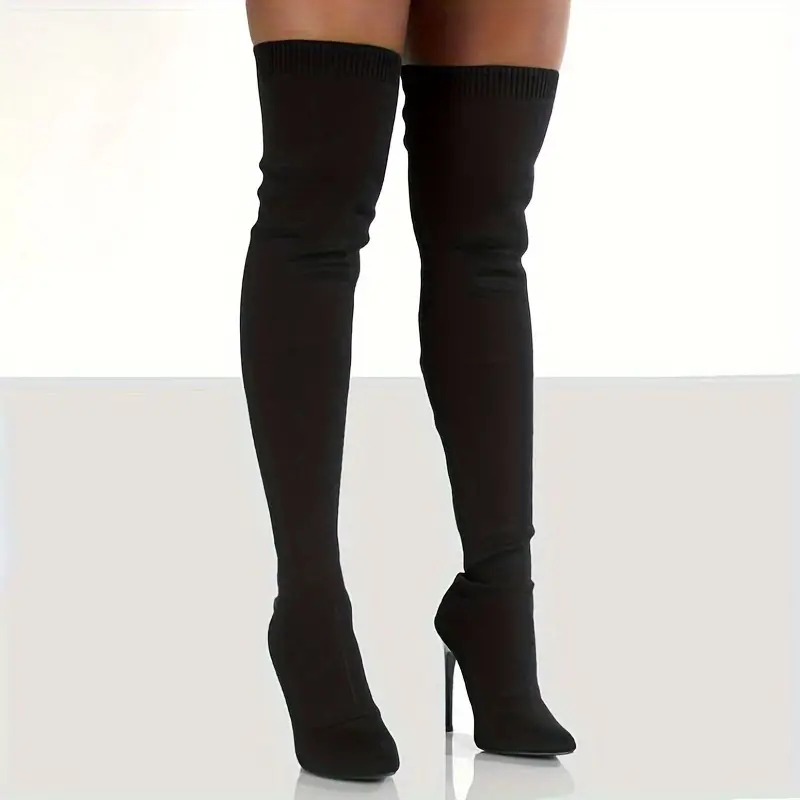 Over the Knee High Heel Booties