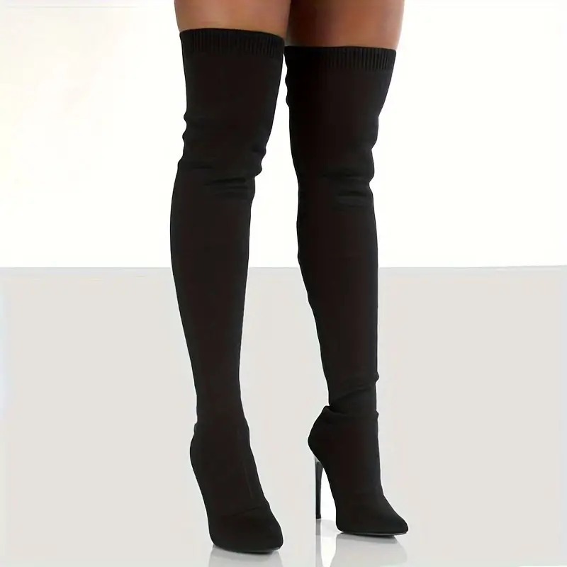 Over the Knee High Heel Booties