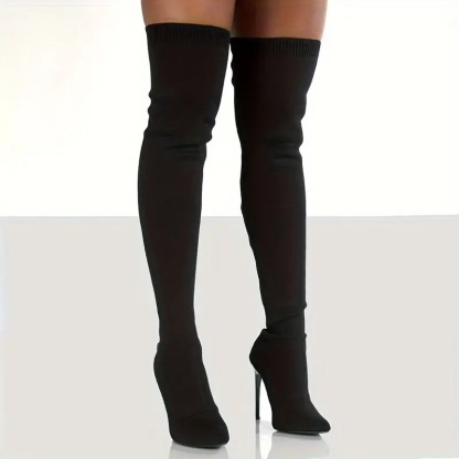 Over the Knee High Heel Booties