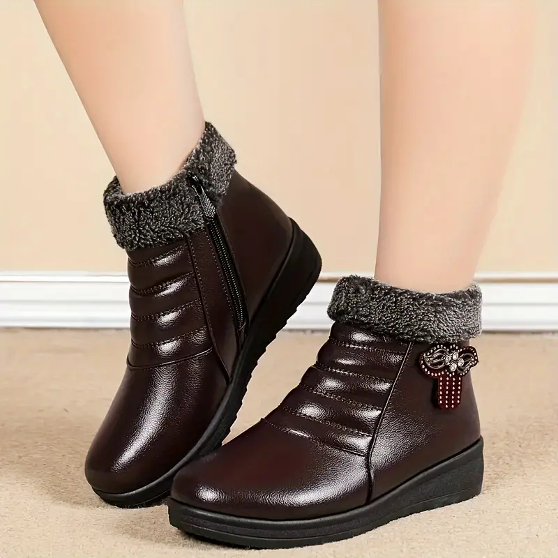 Women's Cozy Fleece-Lined Winter Boots