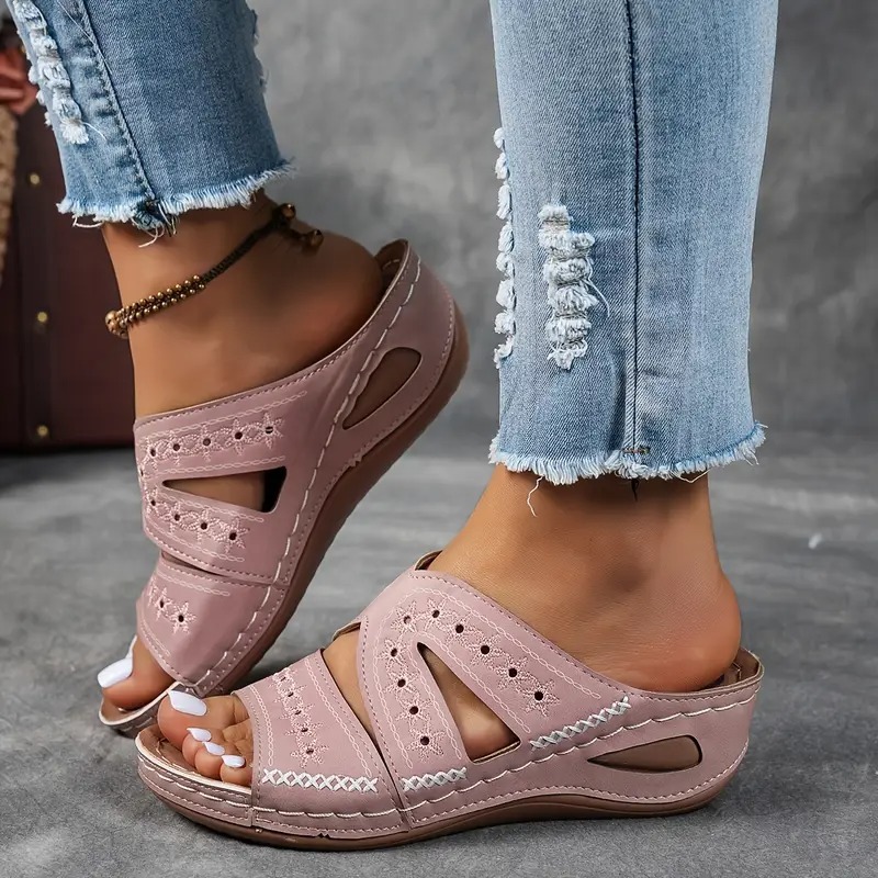 Summer Easy Slip-On Wedge Sandals