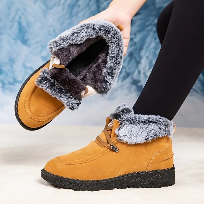 Women's Plush Lined Ankle Boots