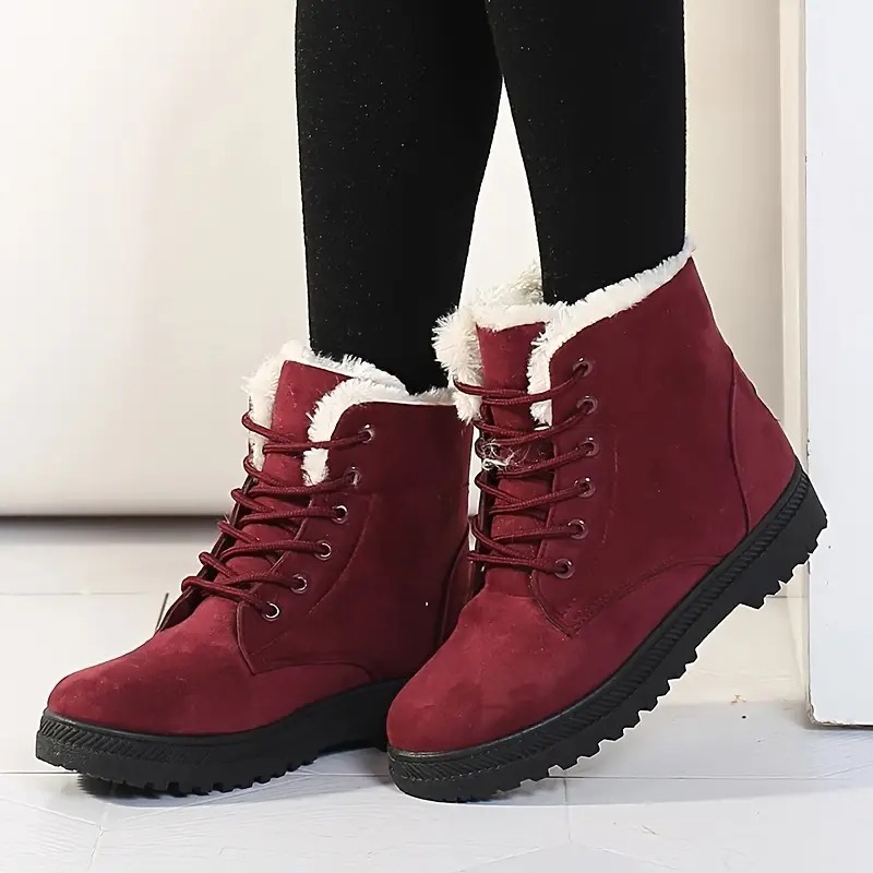 Women's Warm Lace-Up Ankle Boots