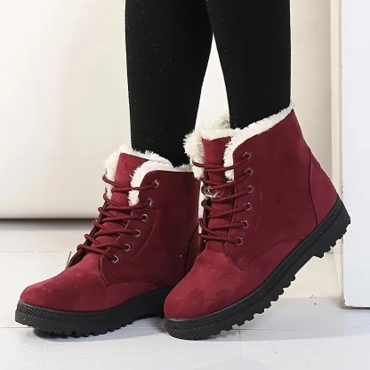 Women's Warm Lace-Up Ankle Boots