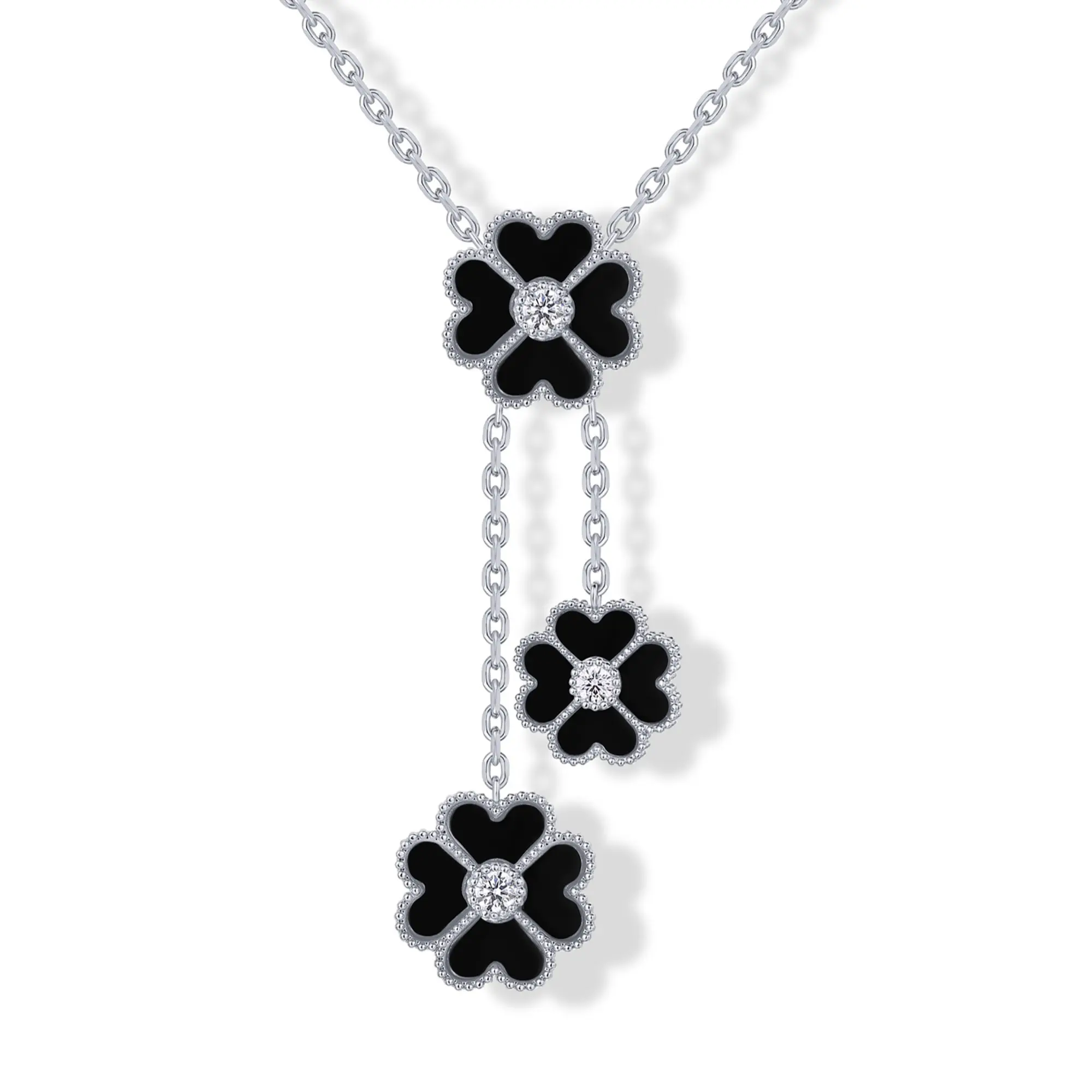 14K Gold Plated Clover Necklaces for Women