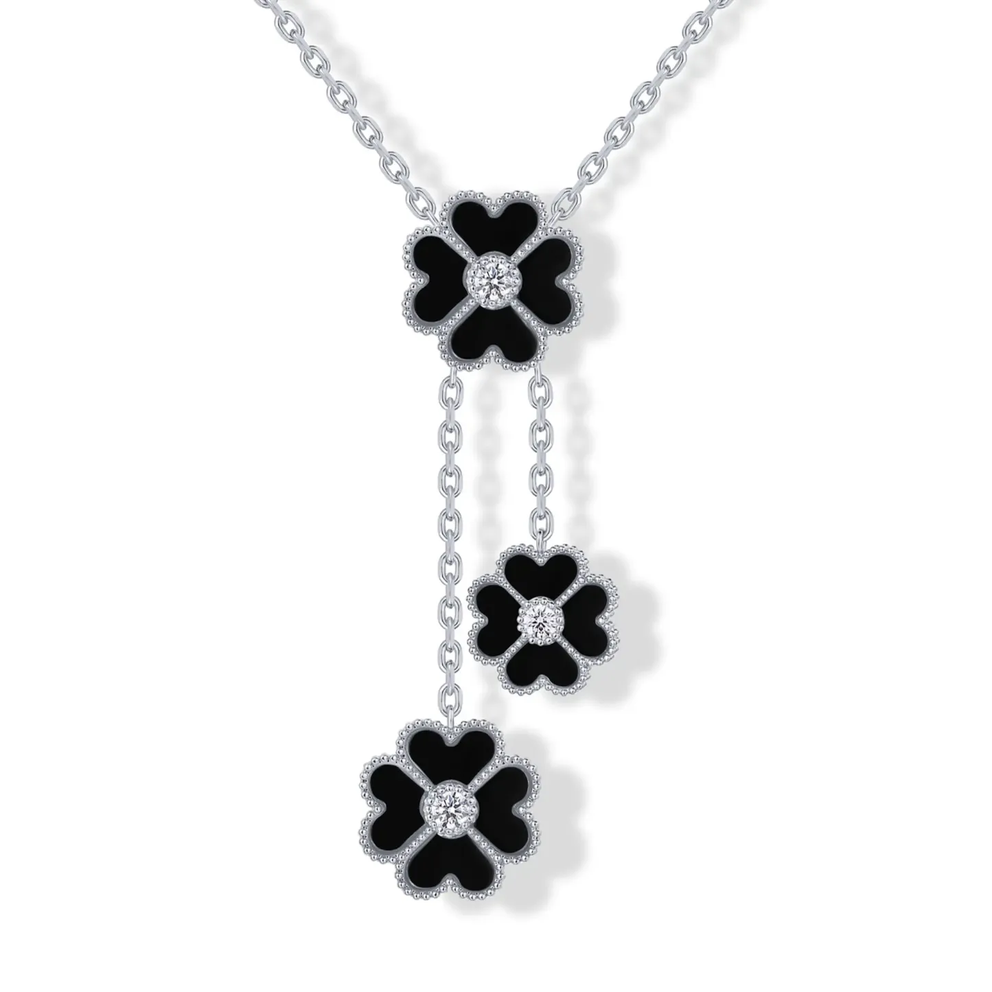 14K Gold Plated Clover Necklaces for Women