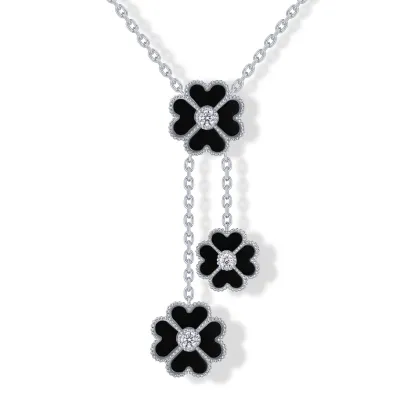14K Gold Plated Clover Necklaces for Women