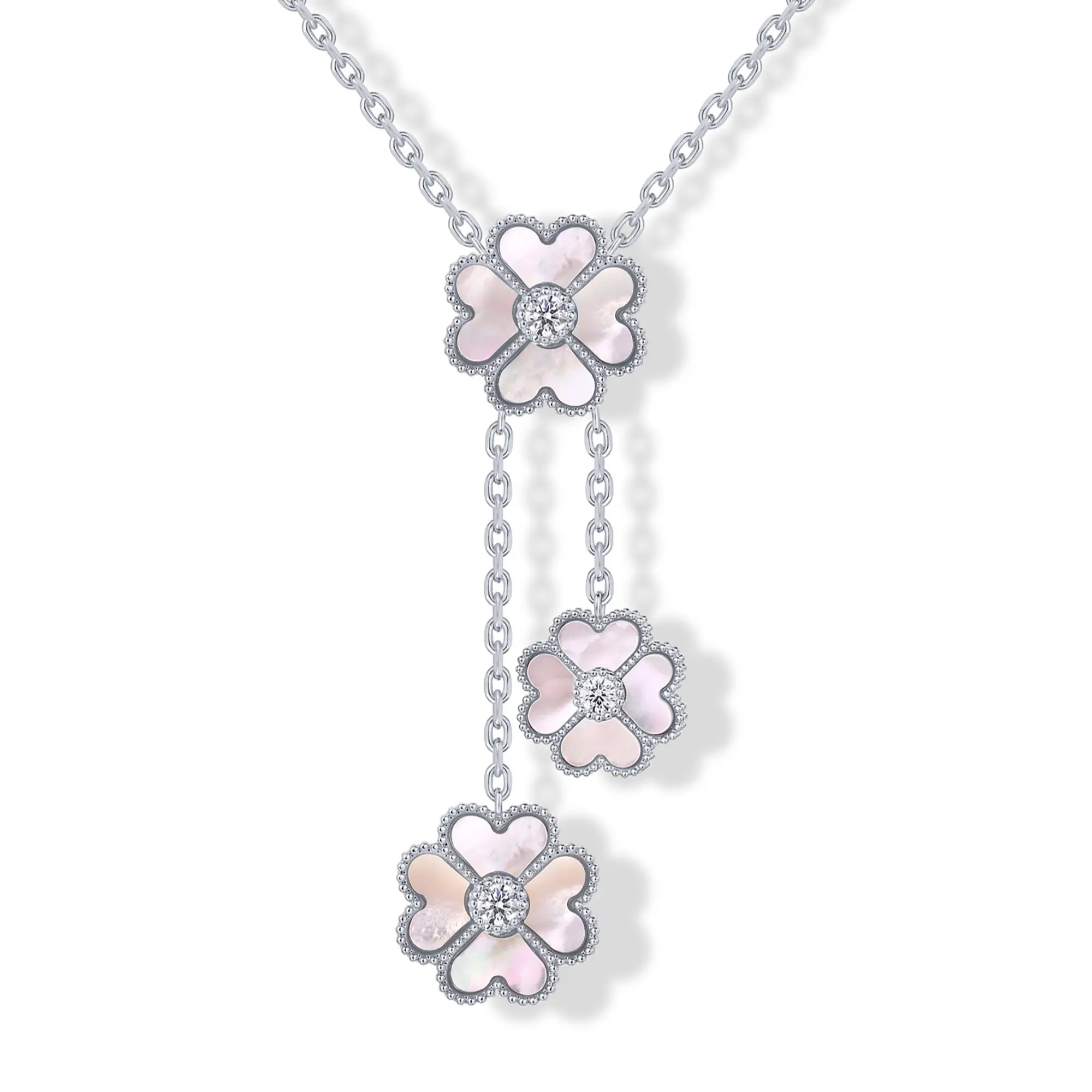 14K Gold Plated Clover Necklaces for Women