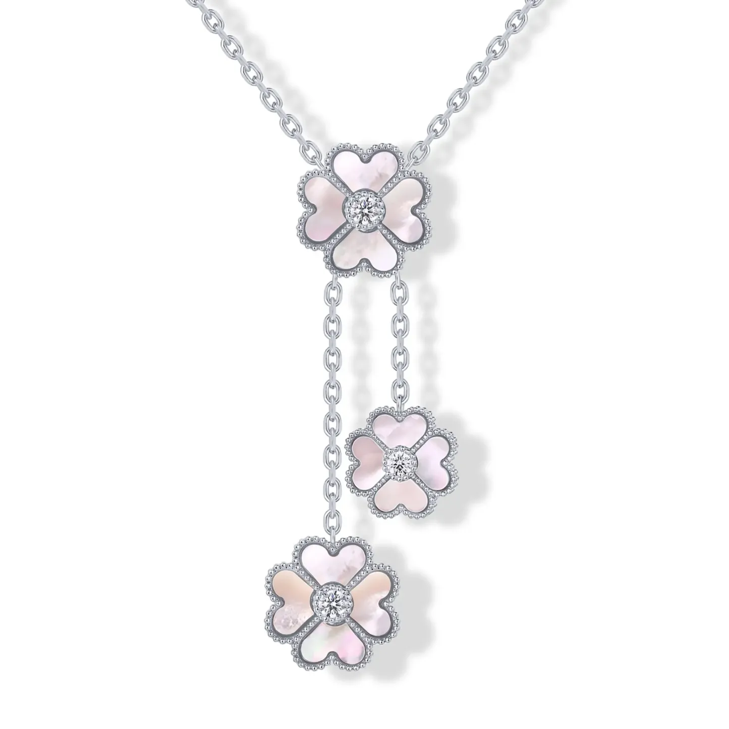 14K Gold Plated Clover Necklaces for Women
