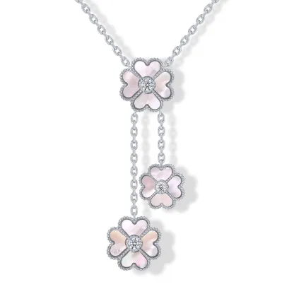 14K Gold Plated Clover Necklaces for Women