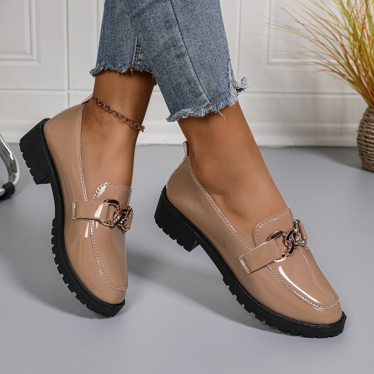 Women's Buckle Slip-on Loafers