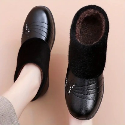 Cozy & Warm Women's Slip-On Booties