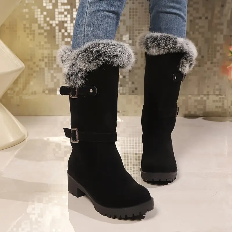 Cozy Faux Fur Lined Snow Boots
