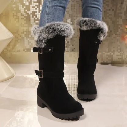 Cozy Faux Fur Lined Snow Boots