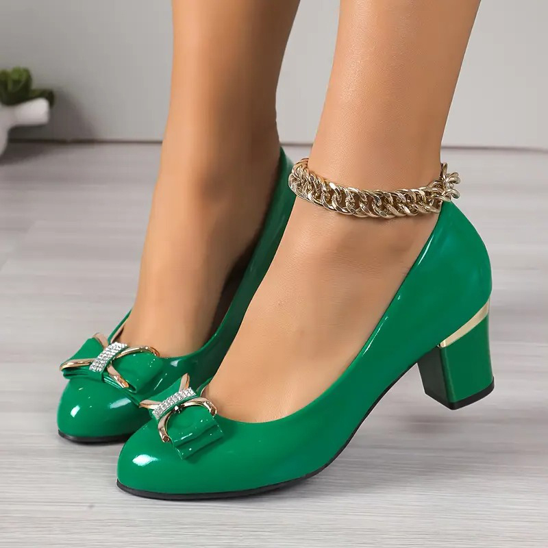 Rhinestone Bowknot Elegant Pumps