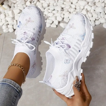 Women's Butterfly Pattern Sneakers