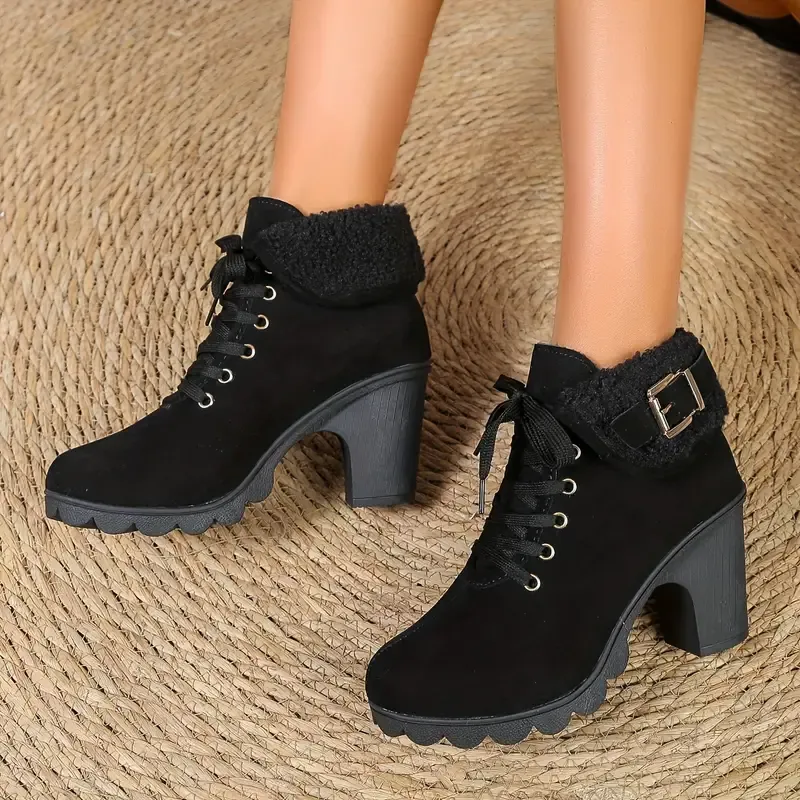Women's Winter Fleece Ankle Booties