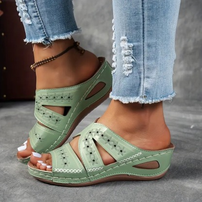 Summer Easy Slip-On Wedge Sandals